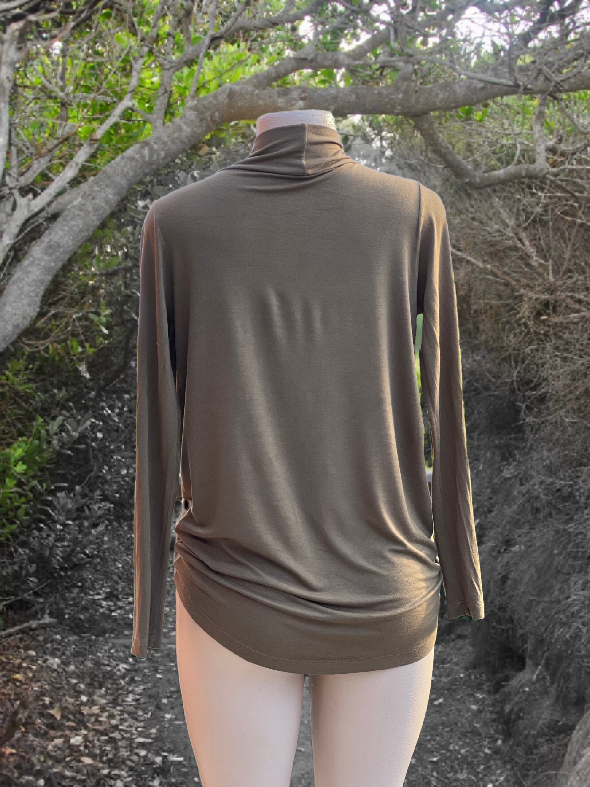 Ladies cardigan - Olive - Image 4