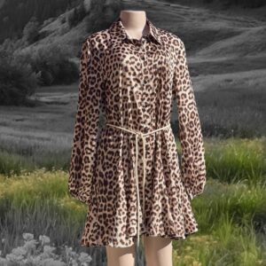 Animal print dress