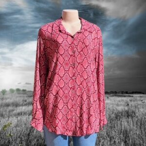 Red Animal Print Shirt