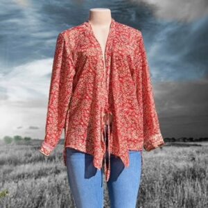 Red Wrap Shirt