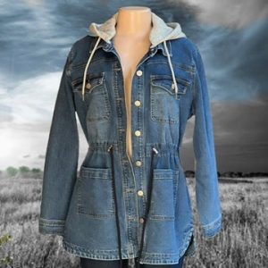 Denim Jacket with Hoodie